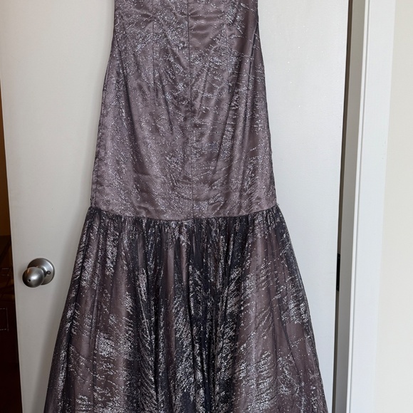 Antiqued Purple Mermaid Gown S - Picture 4 of 4